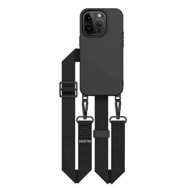 iPhone 15 Pro Max hoesje Solidenz Collection met afneembaar koord zwart