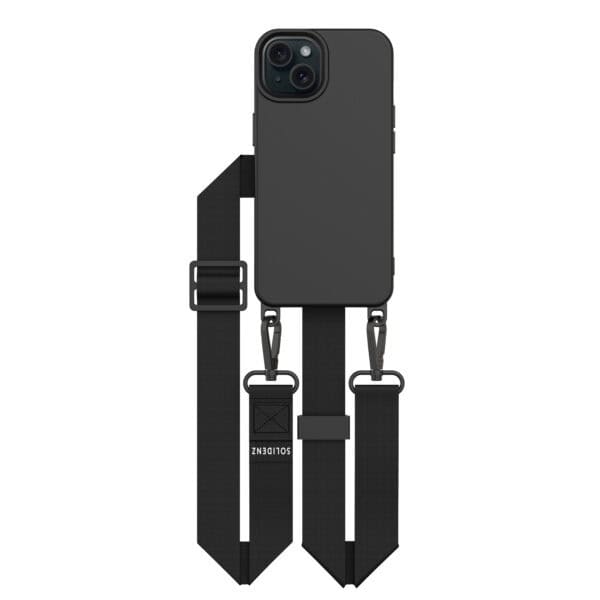 Solidenz Collection iPhone 14 Plus hoesje met afneembare koord - Zwart