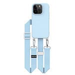 iPhone 15 Pro Max hoesje Solidenz Collection met verstelbaar koord blauw Main Image