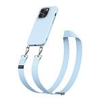 iPhone 15 Pro Max hoesje Solidenz Collection met verstelbaar koord blauw - 1