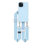 Solidenz Collection iPhone 15 hoesje met afneembare koord - Blauw Main Image