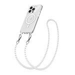Solidenz Collection iPhone 14 Pro hoesje met afneembare koord - White Pearls Main Image