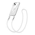 Solidenz Collection iPhone 14 / 13 hoesje met afneembare koord - White Pearls Main Image