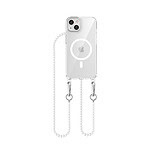 Solidenz Collection iPhone 14 / 13 hoesje met afneembare koord - White Pearls - 1