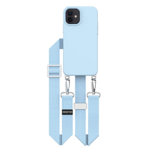 Solidenz Collection iPhone 12 / 12 Pro hoesje met afneembare koord - Blauw