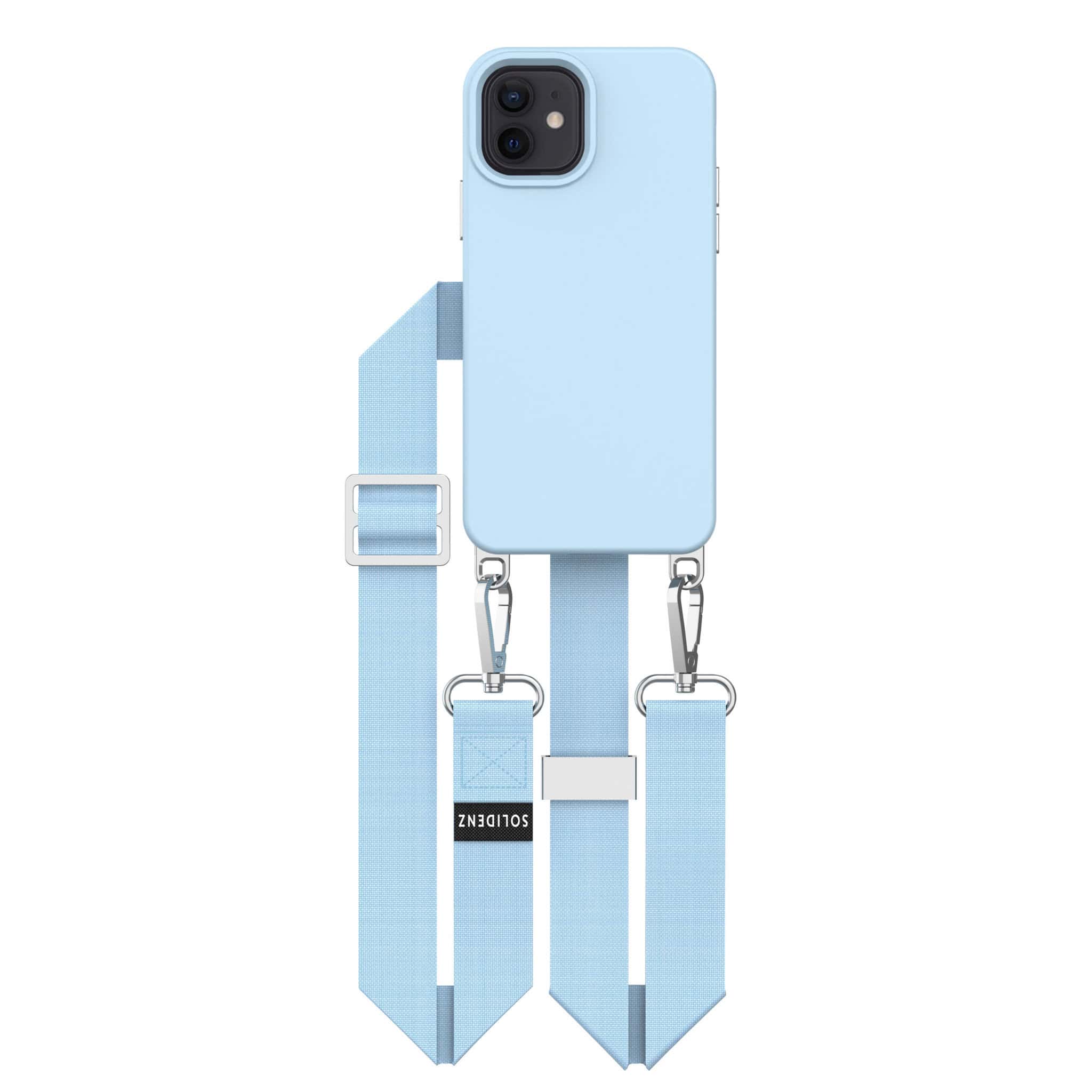 Solidenz Collection iPhone 12 / 12 Pro hoesje met afneembare koord - Blauw Main Image