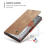 Solidenz Urban Book Samsung Galaxy S25 Ultra hoesje - Bruin - 6