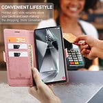 Solidenz Urban Book Samsung S24 Ultra hoesje - Roze - 7