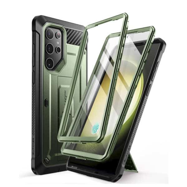 Supcase UB Pro hoesje Samsung Galaxy S24 Ultra - Met en zonder screen protector - Groen