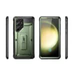 Supcase UB Pro hoesje Samsung Galaxy S24 Ultra - Met en zonder screen protector - Groen - 1