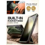 Supcase UB Pro hoesje Samsung Galaxy S24 Ultra - Met en zonder screen protector - Groen - 3