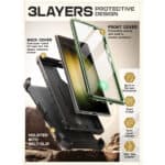Supcase UB Pro hoesje Samsung Galaxy S24 Ultra - Met en zonder screen protector - Groen - 4