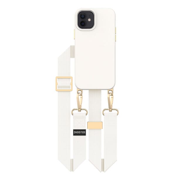 Solidenz Collection iPhone 12 / 12 Pro hoesje met afneembare koord - Beige