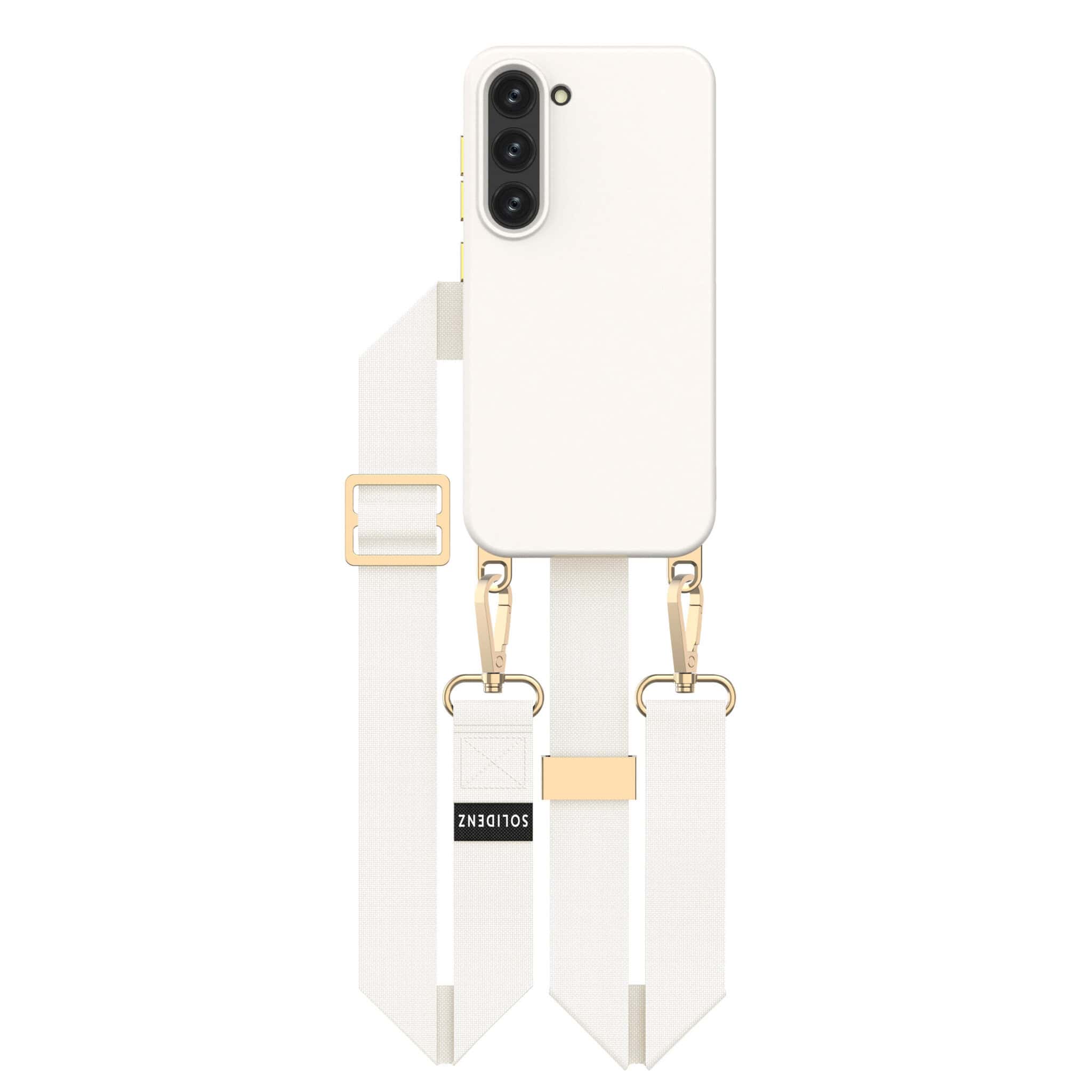 Solidenz Collection Samsung S23 hoesje met afneembare koord - Beige Main Image