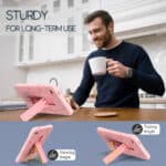 Shockproof Standcase Samsung Tab A9 Hoes - 8.7 inch - Roze - 3