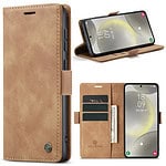 Solidenz Urban Book Samsung A15 hoesje - Bruin Main Image