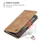 Solidenz Urban Book Samsung A15 hoesje - Bruin - 6
