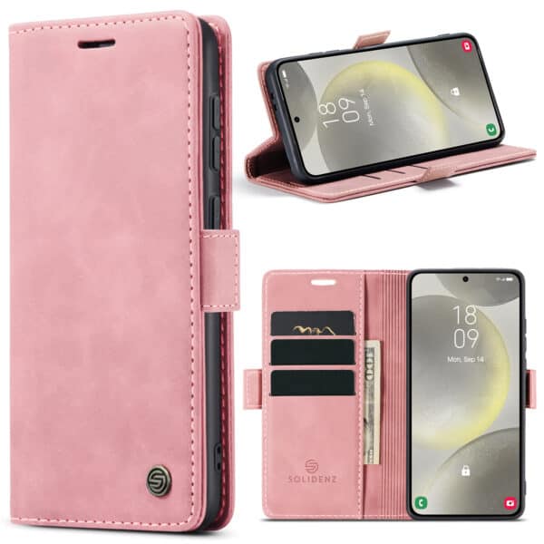 Solidenz Urban Book Samsung A15 hoesje - Roze