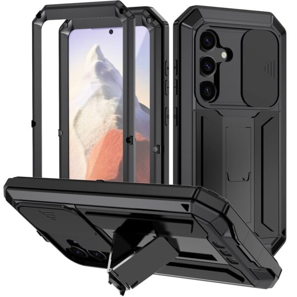 Stofdicht metalen hoes Samsung Galaxy S24 Plus - Zwart