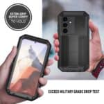 Stofdicht metalen hoes Samsung Galaxy S24 - Zwart - 3