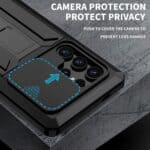 Stofdicht metalen hoes Samsung Galaxy S24 Ultra - Zwart - 3
