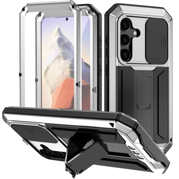 Stofdicht metalen hoes Samsung Galaxy S24 Plus - Zilver