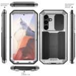 Stofdicht metalen hoes Samsung Galaxy S24 Plus - Zilver - 1