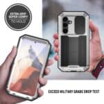 Stofdicht metalen hoes Samsung Galaxy S24 Plus - Zilver - 3