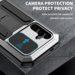 Stofdicht metalen hoes Samsung Galaxy S24 Plus - Zilver - 5