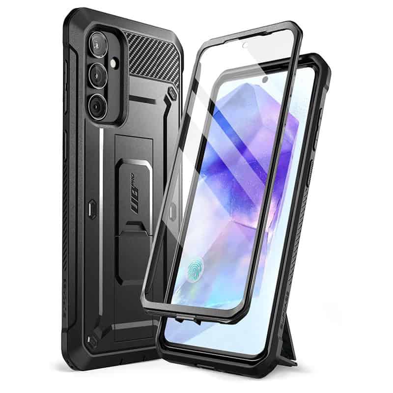 Supcase UB Pro hoesje met screenprotector Samsung Galaxy A55 - Zwart Main Image