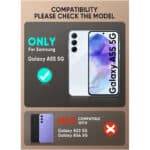 Supcase UB Pro hoesje met screenprotector Samsung Galaxy A55 - Zwart - 9