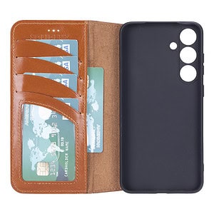 Solidenz Moda Book Samsung S24 Plus echt leren hoesje - Bruin - 2