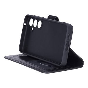 Solidenz Moda Book Samsung A55 echt leren hoesje - Zwart - 4