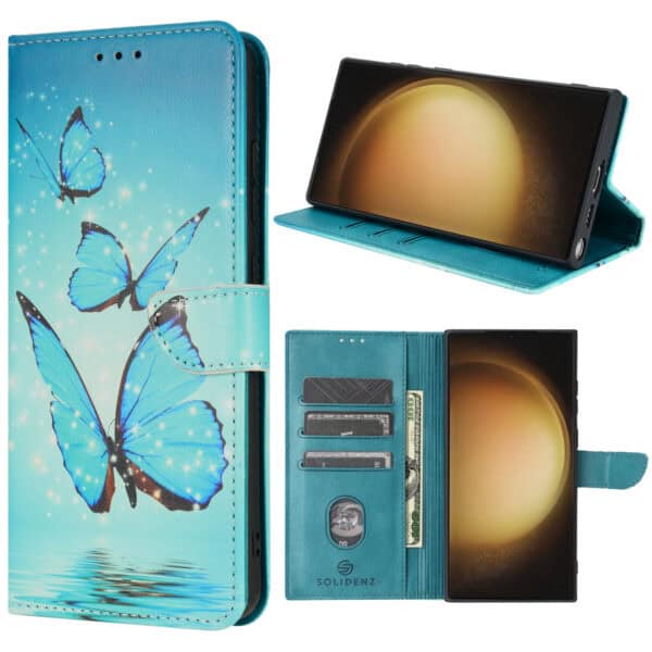 Solidenz bookcase Samsung S24 Ultra - Vlinders