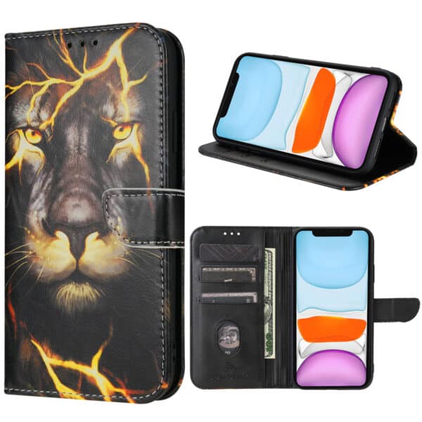 Solidenz bookcase iPhone 11 - Leeuw