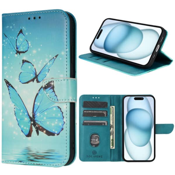 Solidenz bookcase iPhone 14 - Vlinders