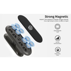 Solidenz Magnetische Houder voor Telefoons in de Auto of elders - Universeel - Zwart - 5