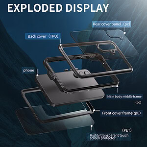 Turtle Shift Volledig waterdicht en stofdicht hoesje Samsung Galaxy A55 - 3