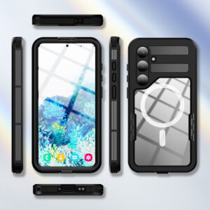Turtle Shift Volledig waterdicht en stofdicht hoesje Samsung Galaxy S24 - Magnetische ring - 1