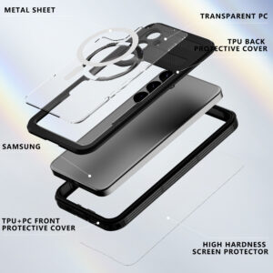 Turtle Shift Volledig waterdicht en stofdicht hoesje Samsung Galaxy S24 - Magnetische ring - 2