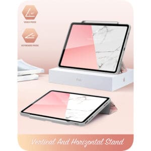 Cosmo Hoes met screen protector iPad Air 6 (M3 en M2) - 13 inch (2025 / 2024) - Marmer - 9