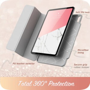 Cosmo Hoes met screen protector iPad Air 6 (M3 en M2) - 13 inch (2025 / 2024) - Marmer - 5