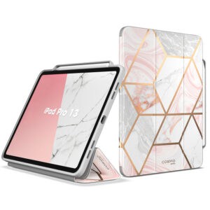 Cosmo Hoes met screen protector iPad Pro 13'' 2024 - 13 inch 2024 - Marmer Main Image