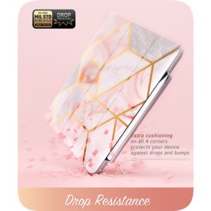 Cosmo Hoes met screen protector iPad Pro 11'' 2024 - 11 inch 2024 - Marmer - 3