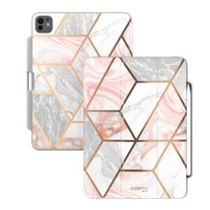 Cosmo Hoes met screen protector iPad Pro 11'' 2024 - 11 inch 2024 - Marmer - 6