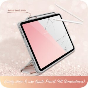 Cosmo Hoes met screen protector iPad Pro 11'' 2024 - 11 inch 2024 - Marmer - 7
