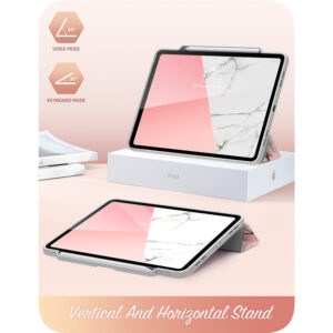 Cosmo Hoes met screen protector iPad Pro 11'' 2024 - 11 inch 2024 - Marmer - 8