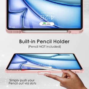 Solidenz Hybrid Hoes iPad Air 6 (M3 en M2) - 13 inch (2025 / 2024) - Roze - 6
