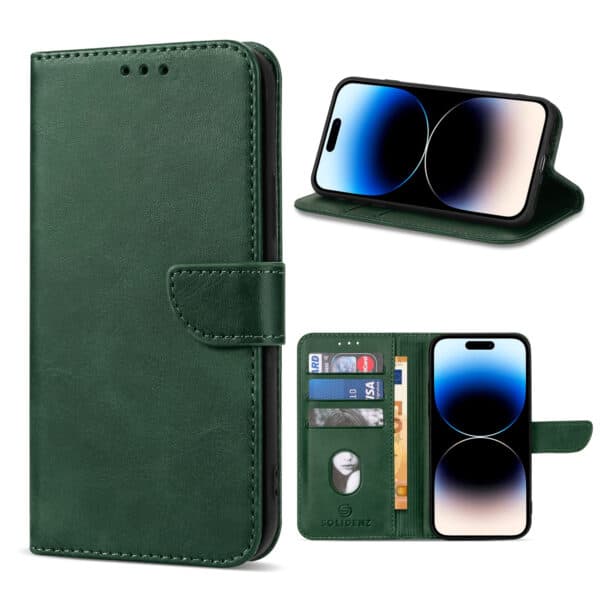 Solidenz bookcase iPhone 16 - Groen
