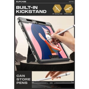 Supcase hoes met screenprotector iPad Air 6 (M3 en M2) - 13 inch (2025 / 2024) - Zwart - 2